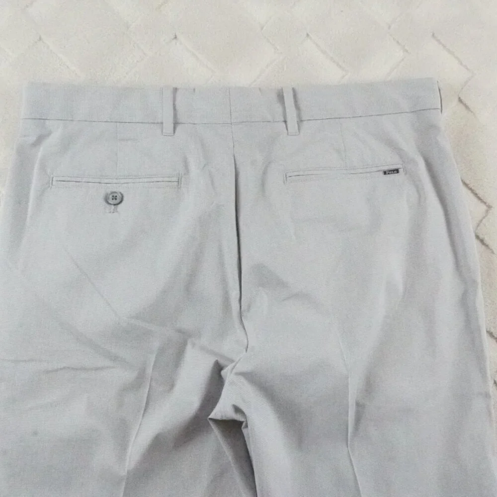 Polo Ralph Lauren Golf Mini-Check Tailored Fit Pants Mens 34x28 Gray